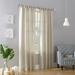 Wayfair Basics® Brekke Semi-Sheer Tab Top Curtain Panel Metal in White | 108 H x 40 W in C88698CB1BB74C7394C52088A32C563A