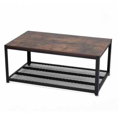 Williston Forge Bluff Trail 4 Legs Coffee Table W Storage Wood Steel In Brown Black Size 17 H X 41 W X 23 D Wayfair On Wayfair Accuweather Shop