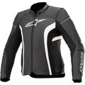 Alpinestars Stella Kira V2 Giacca donna moto in pelle, nero-bianco, dimensione 50 per donne