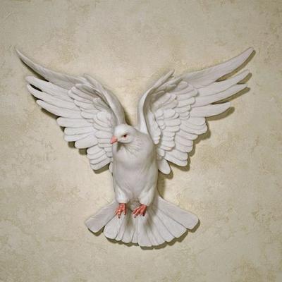 Windborne Dove Wall Accent White , White