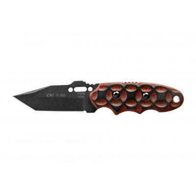 Tops Knives CAT #203 Fixed Blade Knife Red/Black 3.25in 203T-02