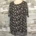 Lularoe Tops | Lularoe Irma Tunic Top - Feathers | Color: Black/White | Size: S