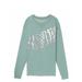 Pink Victoria's Secret Tops | ***Sale*** Vs Pink Holographic Crewneck Sweatshirt | Color: Green | Size: Xs