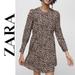 Zara Dresses | Cheetah Instinct With This Zara Dress | Color: Black/Brown | Size: S