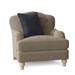 Armchair - Birch Lane™ Sullivan 38" Tufted Down Cushion Wide Armchair Polyester/Cotton/Fabric/Other Performance Fabrics in Brown | Wayfair