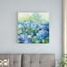 Winston Porter Bright Hydrangea II by Julia Purinton - Wrapped Canvas Painting Print Canvas in Blue/Green | 30 H x 30 W x 1.25 D in | Wayfair