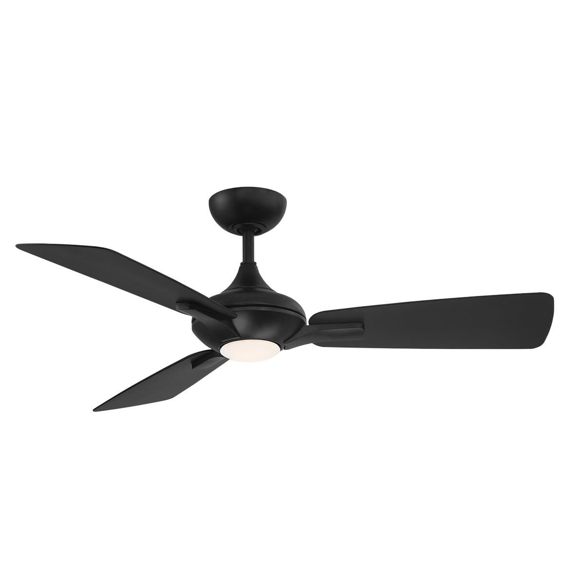Modern Forms Mykonos Outdoor Rated 52 Inch Ceiling Fan with Light Kit - FR-W1819-52L-27-MB