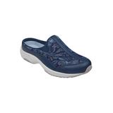 Extra Wide Width Women's The Traveltime Slip On Mule by Easy Spirit in Dark Blue (Size 7 1/2 WW)