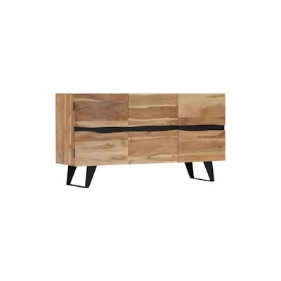 vidaXL Sideboard 150 x 40 x 79 cm Akazie Massivholz