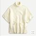 J. Crew Sweaters | J Crew Turtleneck Poncho Sweater Ivory Large Euc | Color: Cream | Size: L