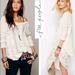 Free People Sweaters | Free People Cross My Heart Distressed Sweater Xs | Color: Cream/White | Size: Xs