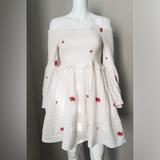 Free People Dresses | Free People Counting Daisies Dress | Color: Cream/Red | Size: M