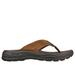 Skechers Men's Arch Fit Motley SD - Malico Sandals | Size 10.0 | Brown | Leather/Synthetic/Textile