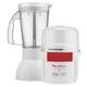 Moulinex AR6801 Chopper & Blender La Moulinette 800 W + Blender Double Blade Edelstahl 200 g und 750 ml 1-2-3 Früchte weiß/rot