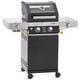 RÖSLE Gasgrill BBQ-Station VIDERO G2-S Schwarz, Grill mit 2 Edelstahlbrennern, extra Primezone und Seitenbrenner, klappbare Seitentische, VARIO+, pulverbeschichteter Stahl