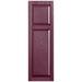 Alpha Shutters Custom Cottage-style Raised Panel Vinyl Shutters Pair in Red/Pink/Indigo | 76 H x 12 W x 0.125 D in | Wayfair R212076090