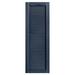 Alpha Shutters Cathedral Top Full-style Open Louver Shutters Pair Vinyl in Gray/White | 47 H x 16 W x 0.125 D in | Wayfair L216047049