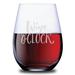 Trinx Wine Oclock - 4 Piece 21 Oz. Stemless Wine Glass Set Glass | 5 H x 3.5 W in | Wayfair 5390E2476DC24992B00EC80DE918CEFC