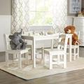 Harriet Bee Briyon 5 Piece Table & Chair Set Wood in White | 20 H x 36 W in | Wayfair E841E32CD09E47289C008E62040083EC