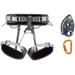 Petzl Corax Harness Kit with GRIGRI Belay System and SmD Carabiner Gray 1 K032AA00