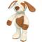 Kuscheltier Hund Green (39525) braun/weiß