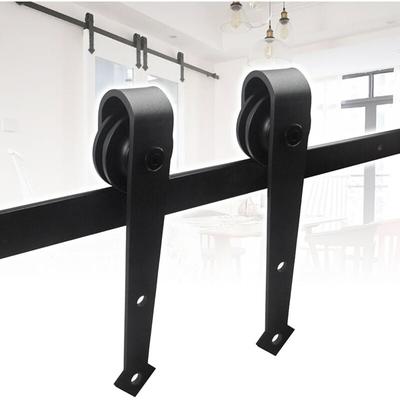Swanew Schiebetürbeschlag set 6.6FT/200cm Schiebetürsystem Schiebetür Montageset inklusive Image