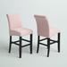 Mercury Row® Arianna 26" Counter Stool Wood/Upholstered/Velvet in Pink | 39.5 H x 16.5 W x 24 D in | Wayfair 7198C7458B52421AB4698E5503D443F6