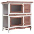 Tucker Murphy Pet™ Rabbit Hutch Bunny Cage Pet House for Small Animals Solid Pine Wood (common for Rabbit Hutches) in Brown | Wayfair