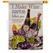 Breeze Decor Wine Superpower House Flag Beverages 28 X40 Inches Double-Sided Decorative Decoration Yard Banner in Black/Brown/Gray | Wayfair