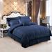 Wade Logan® Alessondra Microfiber Comforter Set Polyester/Polyfill/Microfiber in Blue/Navy | King Comforter + 9 Additional Pieces | Wayfair