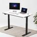 Inbox Zero Johnathon Height Adjustable Standing Desk Wood/Metal in Black | 47 W x 24 D in | Wayfair 8DE6CC3B25754D7A950C1CBFDD594729