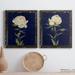 Lark Manor™ PRETTY AS A PEONY I - 2 Piece Picture Frame Print Set on Canvas in Blue/Green/White | 17 H x 20 W in | Wayfair