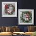 The Holiday Aisle® Mr. Snowman - 2 Piece Picture Frame Painting Print Set Paper, Solid Wood in Gray/Green/Red | 30.5 H x 61 W x 1.5 D in | Wayfair