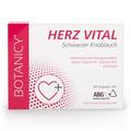 BOTANICY Herz Vital - hochdosierte Knoblauch Kapseln, ABG10+ schwarzer Knoblauchextrakt, beste Bioverfügbarkeit, für Herz und Gefäße (60 Kapseln, Monatspack)