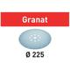 Stf D225/128 Schleifscheibe Granat P120 225 mm 25 Stk. ( 205657 ) für Langhalsschleifer planex