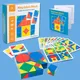 Cube en bois pour le développement de l'intelligence des enfants jouets de réflexion spatiale