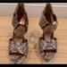 Nine West Shoes | Classy, Snake Skin Comfort Heal | Color: Black/Tan | Size: 6