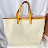 Gucci Bags | Authentic Gucci Tote Bag Euc | Color: Brown/Cream | Size: See Description