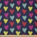 East Urban Home Ambesonne Valentine's Day Fabric By The Yard, Romantic Colorful Hearts Love Happiness Theme Valentine's Day Illustration, Square | Wayfair