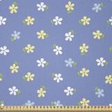 East Urban Home Floral Fabric By The Yard & Yellow Small Daisy Flowers Spring Garden Theme in White | 36 W in | Wayfair