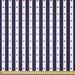 East Urban Home Ambesonne USA Fabric By The Yard, Happy Fourth Of July Famous Day Of States w/ Vertical White Stripes & Stars, Square | Wayfair