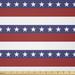 East Urban Home 4Th Of July Fabric By The Yard, Stars & Stripes Pattern American Flag Inspired Patriotic Theme in White | 36 W in | Wayfair