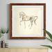 Union Rustic Dressage Horse II - Picture Frame Painting Print on Paper in Black/Blue/Green | 31.5 H x 31.5 W in | Wayfair