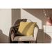 Darby Home Co Zeppelin Square Pillow Cover & Insert Polyester/Polyfill blend in Yellow | 18 H x 18 W x 4 D in | Wayfair