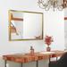 Mercer41 Manal Modern & Contemporary Dresser Mirror Metal in Yellow | 36 H x 24 W x 1 D in | Wayfair 87C55554D9934516B1CD493F1C0AC577