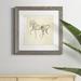 Union Rustic Dressage Horse II - Picture Frame Painting Print on Paper in Black/Blue/Green | 17 H x 17 W x 1.5 D in | Wayfair