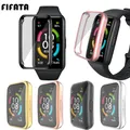 Coque de protection en TPU souple pour montre connectée Huawei Band 6 7 accessoires plein écran