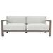 Bernhardt Tanah 80" Wide Outdoor Teak Patio Sofa w/ Cushions Wood/Natural Hardwoods/Olefin Fabric Included/Sunbrella® Fabric Included | Wayfair