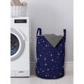 East Urban Home Space Laundry Bag, Night Sky Stars Romantic Cosmos Themed Image Dotted Background Constellation | 19 H x 13 W in | Wayfair