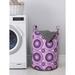 East Urban Home Ambesonne Mauve Laundry Bag, Gradient & Geometric Circular Pattern w/ Inner Lines & Ring Balls Digital Graphic | Wayfair